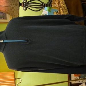Peter Millar Xl Charcoal Gray With 1/4 Zip Mock Turtleneck.100% Cotton.($1538A)